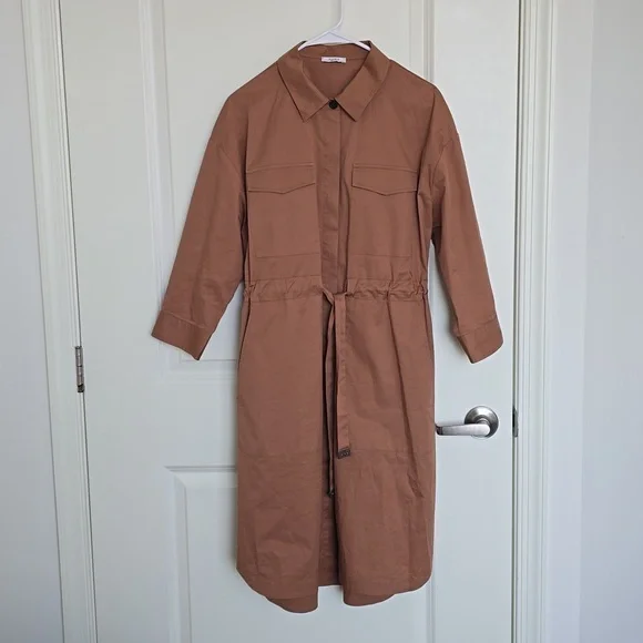 Peserico Midi Dress Size 42 US M Cotton - Picture 3 of 15